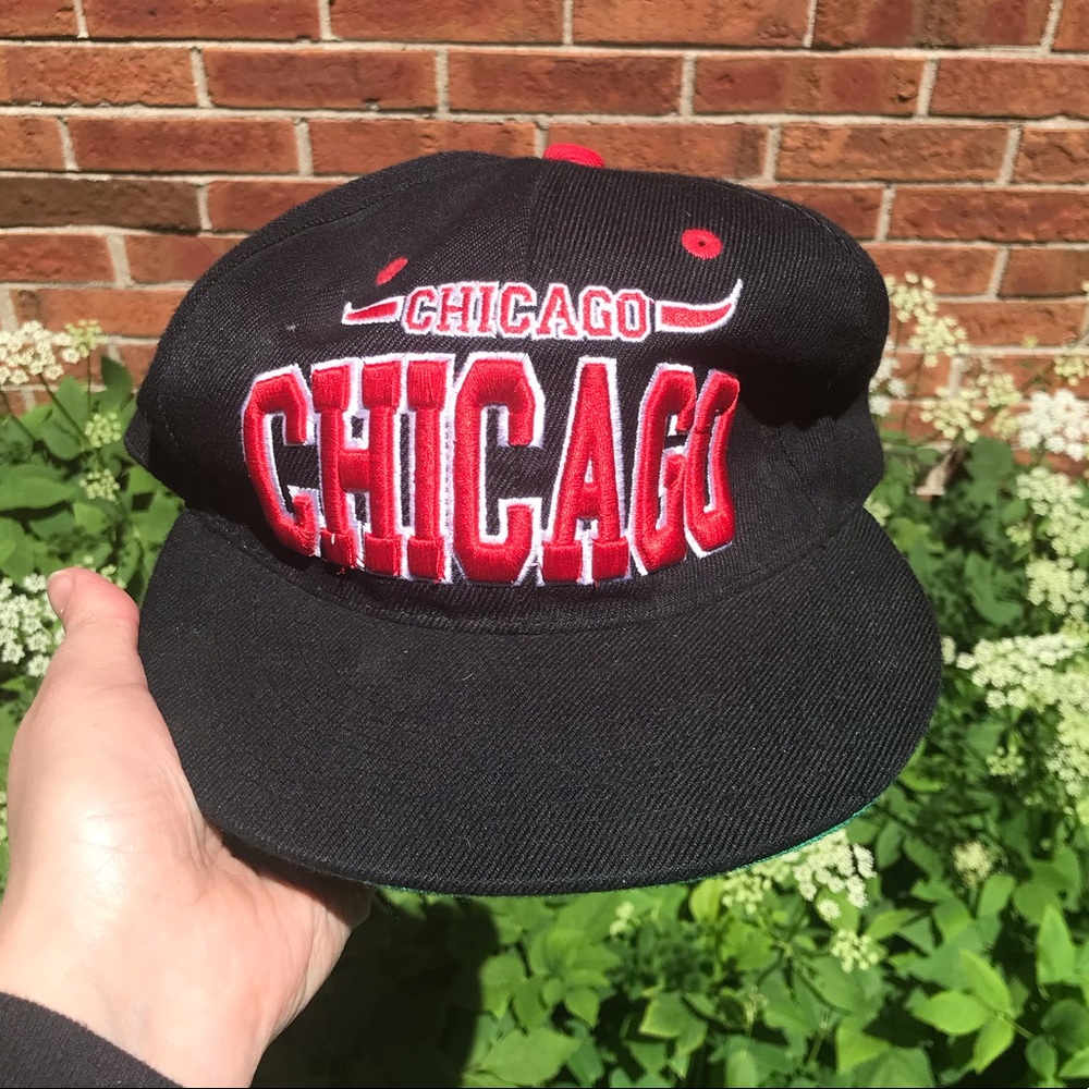 [Chicago Bulls] VTG Headlines SnapBack Hat - Picture 11 of 12